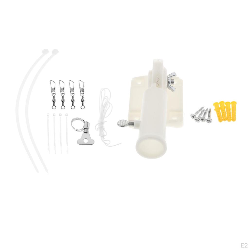 Plastová 180stupňová montážní konzola pro držák na vlajkovou tyč pro větrný rukáv