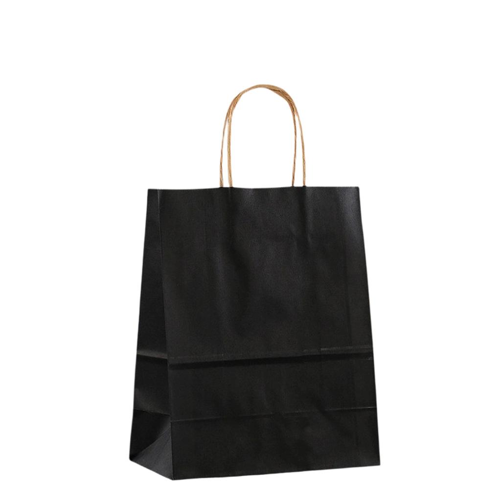 Kraft Paper Tote Bags Christmas Gift Packaging for Milk Tea Takeout Shopping