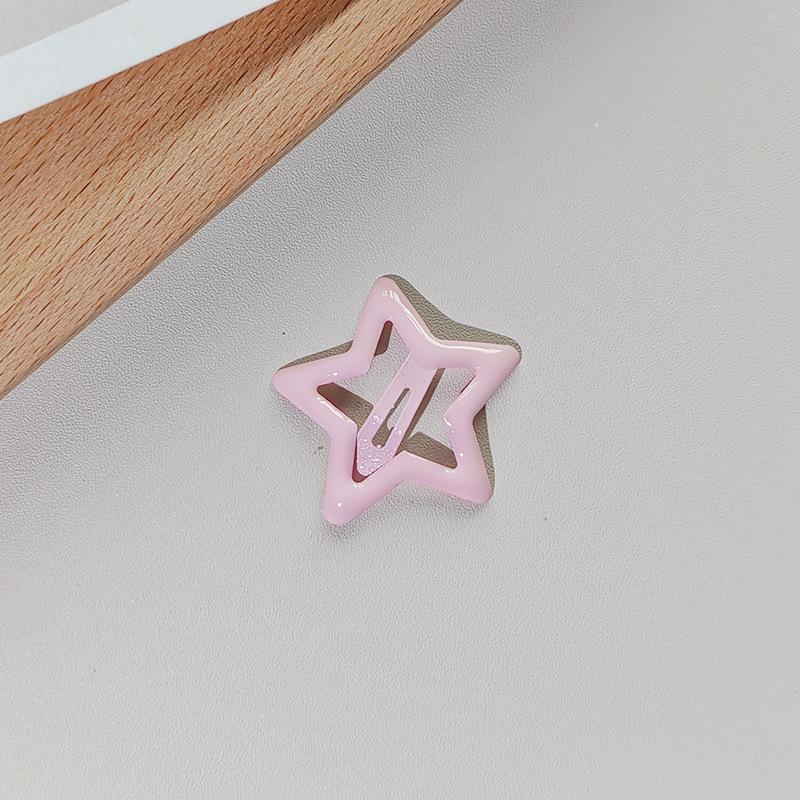 Colorful Star Hair Clips: Cute, Small, Five-Pointed Star BB Clips for Girls' Hair
