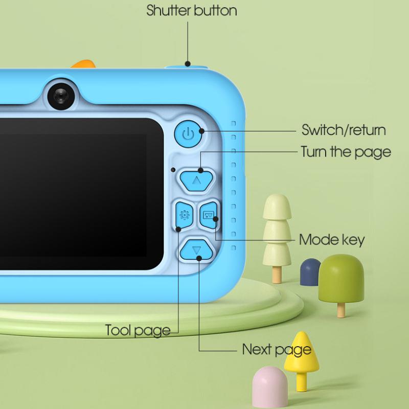 New Instant Children's Print Camera StrapLittle SLR Children's Camera Cartoon HD Dual Camera Digital Camera