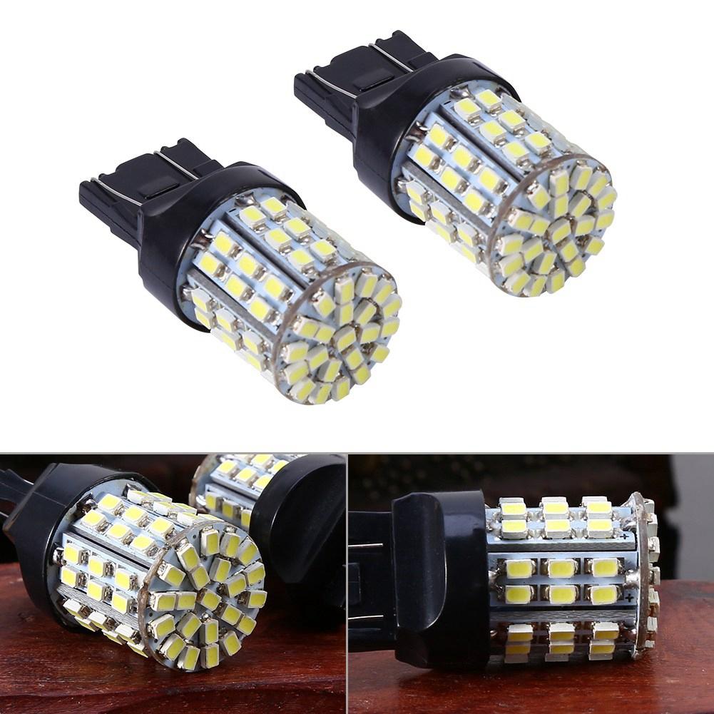 1 Pair Car Turn Signal Light Bulbs, 7443 64th-AND White 6000K LED Bulb for Stop Brake Reverse