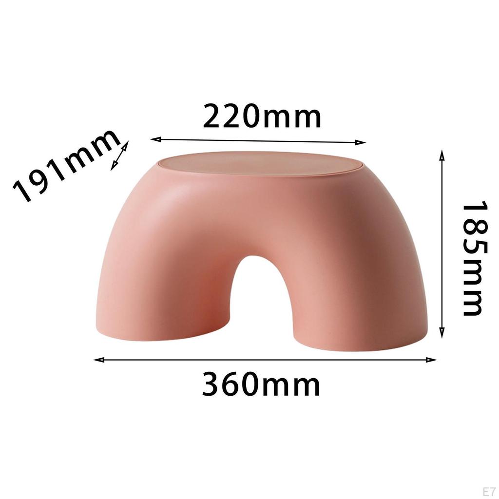 , Jungen und Mädchen, Innen- und Außenbereich, Bogenförmiges Kunststoffdesign, Hocker aus Kunststoff für Kinder