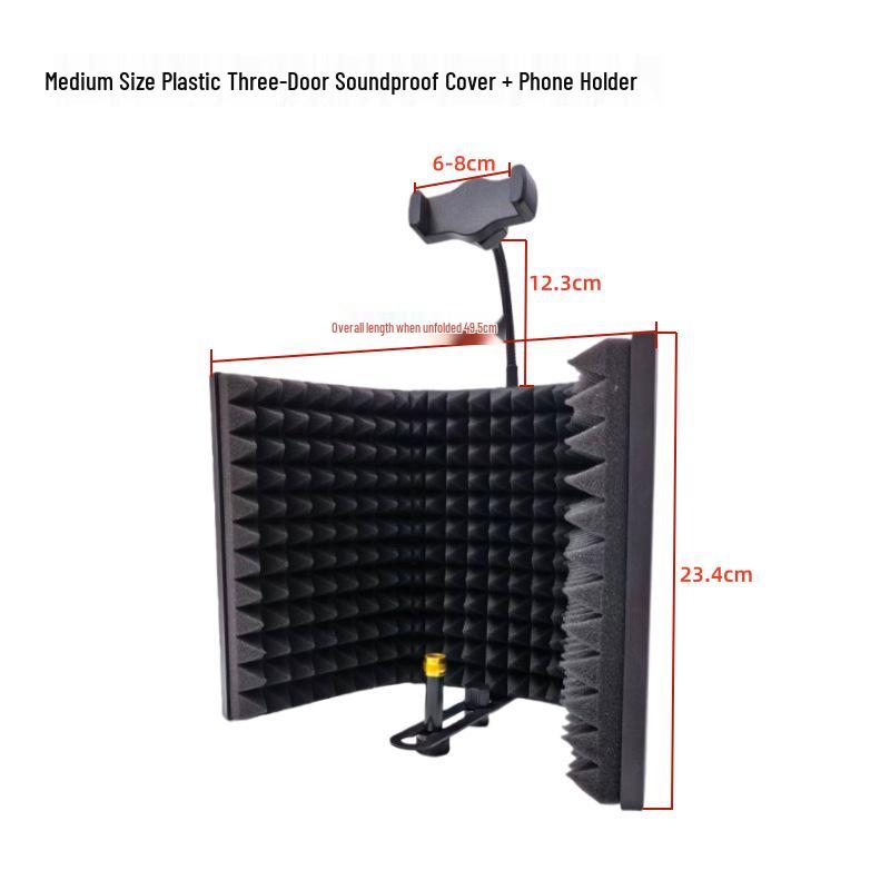 Soundproof Microphone Cover: Noise-Reducing, Sound-Absorbing Cotton for Studio and Live Recording