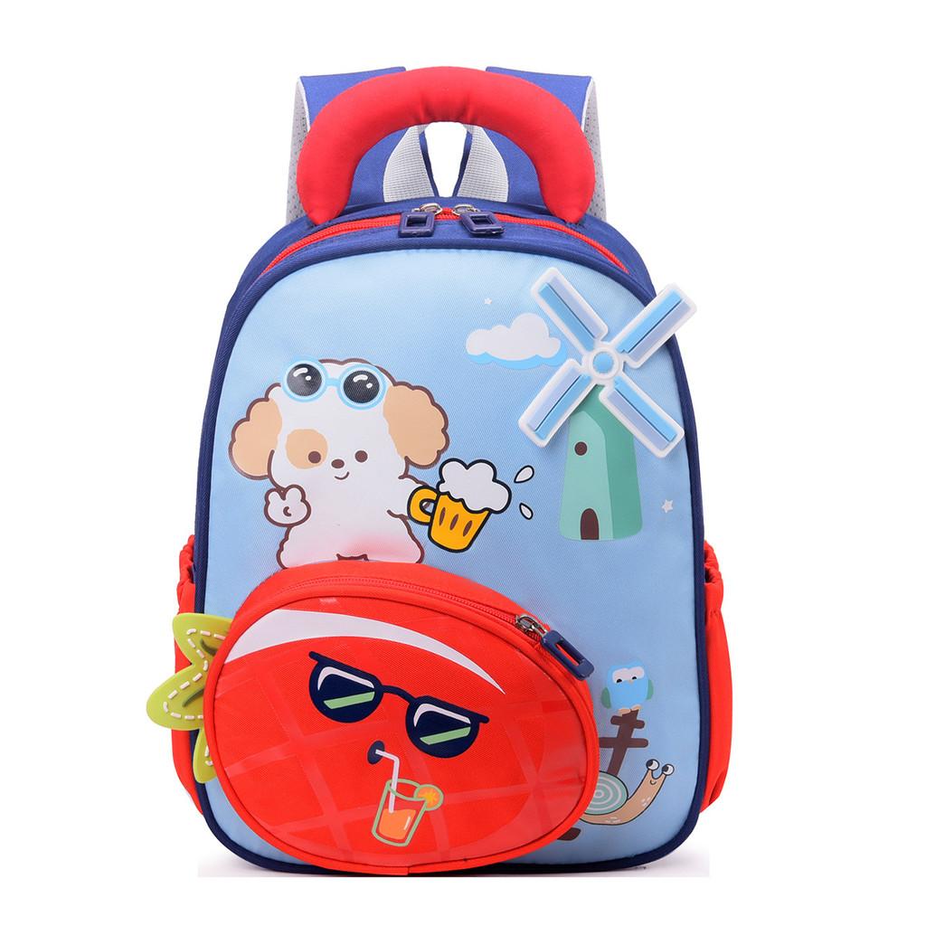 Cartoon Kids School Backpack With Breathable Oxford Fabric For Preschool Children