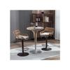 Tabouret De Bar - MUVOE - Lot De 2 - Réglable En Hauteur - Métal - Beige
