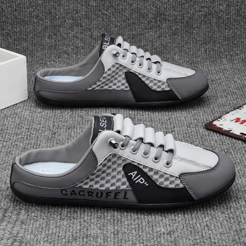 

2025 Лето Новые Полуботинки Мужская Обувь Мягкая Подошва Повседневные Удобные Кроссовки Мужские Слипоны Шапка-Бини кроссовки для мужчин 39