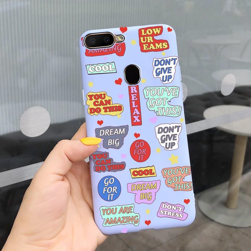 Pattern Phone Case For Oppo A5s OPPO AX5s Case Shockproof Matte Protection Back Cover For OppoA5s CPH1909 Silicone Capa OppoAX5s