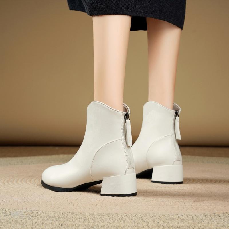 Fashionable New Style Thick Heel Elegant Anti Slip Riding Boots Autumn Winter  Pointed Comfortable Work Women'S Boots