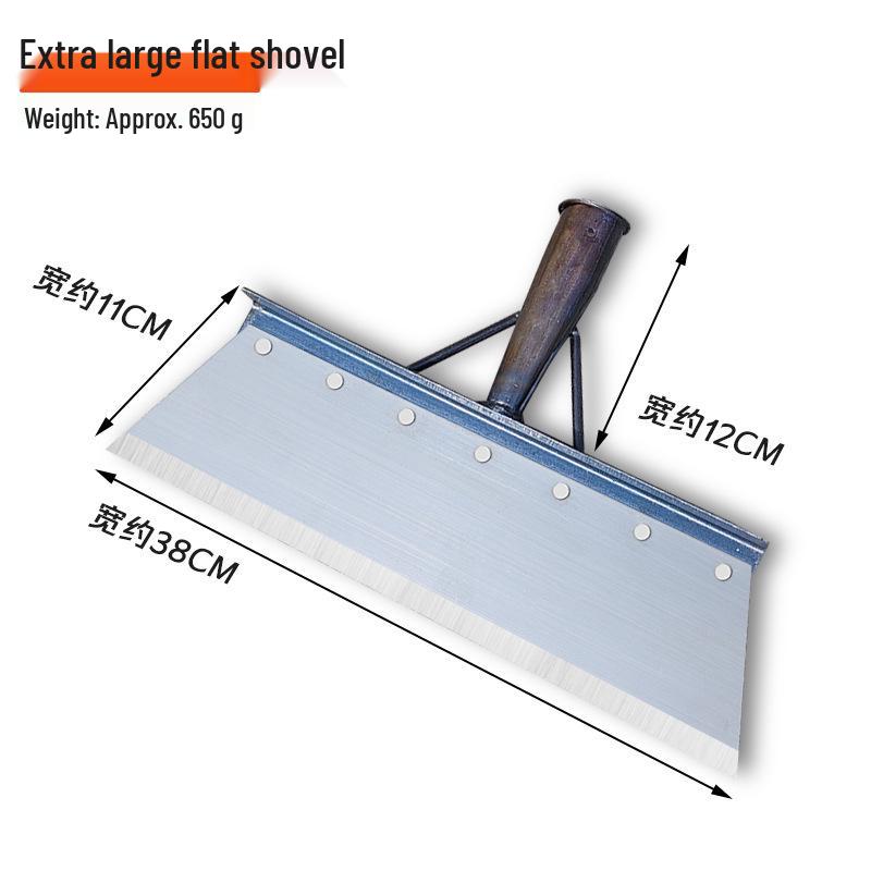 Manganese Steel Multi-Purpose Shovel: Ideal for Manure, Ice, and Snow Removal in Agriculture and Breeding.