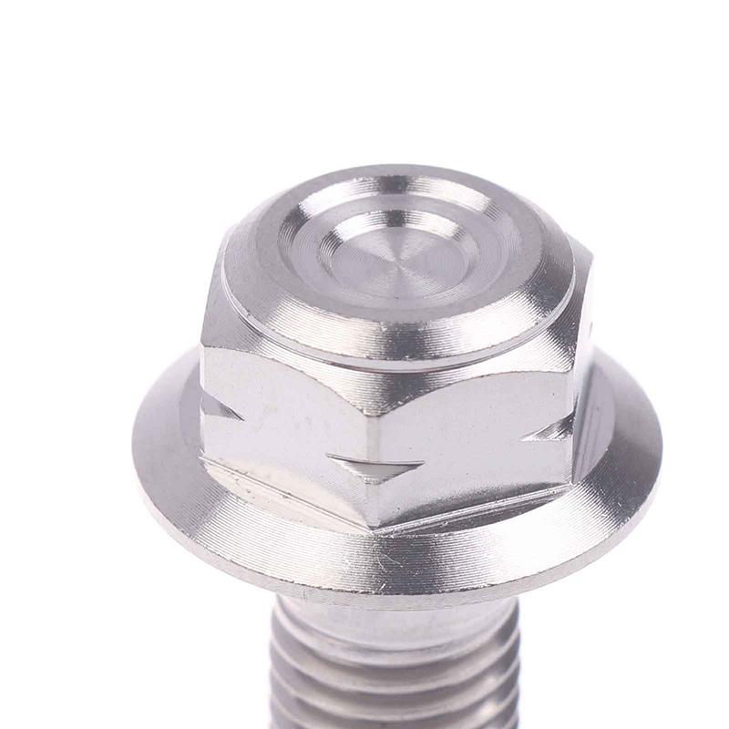 Titanium Alloy Flange Head Screw M6M8M10 Motorcycle, Car Modification, Weight Reduction, External Hexagonal Screw
