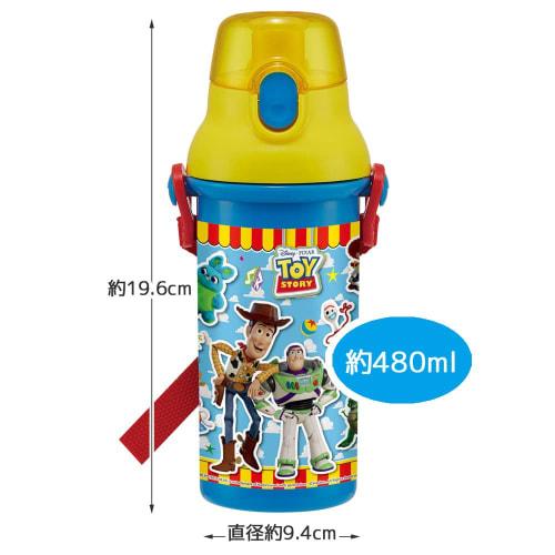Skater Children's Plastic Water Bottle 480ml Silver Ion Ag+ Antibacterial Disney Toy Story 22 Boys Made in Japan PSB5SANAG-A