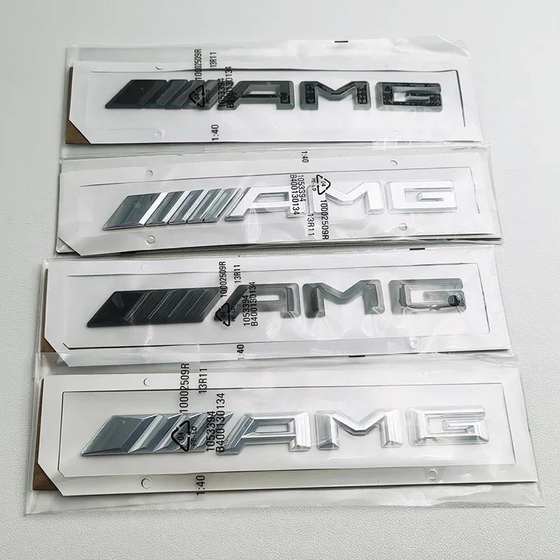 3D ABS Black Logo AMG Emblem Letters Car Trunk Badge For Mercedes Benz W204 W205 W176 W177 W212 W213 AMG Sticker Accessories EE18