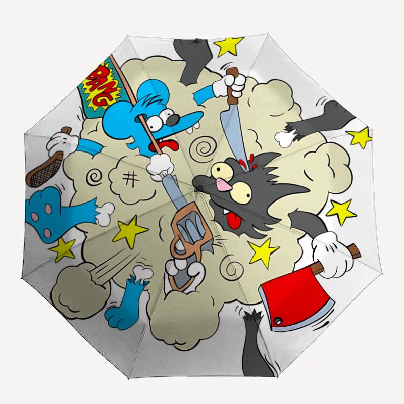 

1pc Cartoon Characters Automatic Open/close Folding Umbrella, Compact Portable Travel Umbrella,Cute Umbrella, Durable Construction yy250804053