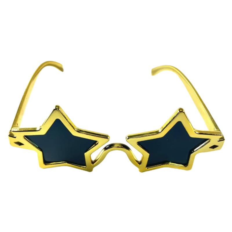 Creatieve Pentagram Decoratieve Brillen Goud Zilver Trend Bal Feest Foto Props