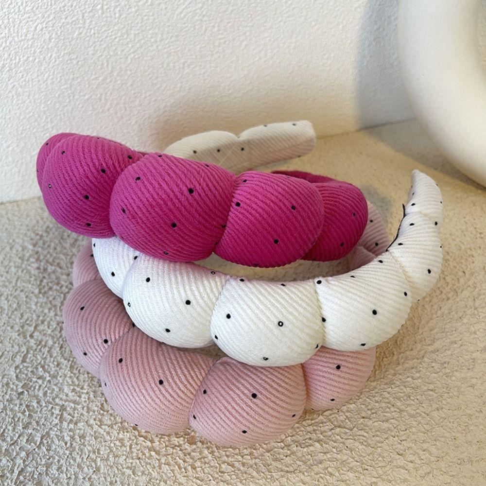 Twist Hair Hoop Sponge Headbands Solid Color Makeup Headband New Braided Hairbands  Girls Ladies