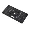 Router Plate Aluminum Alloy Router Table Insert Plate Trimming Machine Flip Board Black