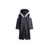 Color Block Long Hooded Windbreaker Women Outerwear Black White DX9873-010