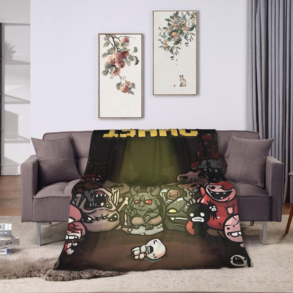 The Binding Of Isaac Blankets Soft Warm Novelty Plush Bedding Throws For Couch Chair Travel Office Flannel Bedspread Bed Cover