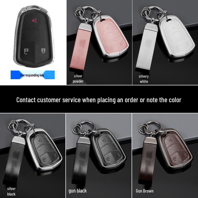 Cadillac Key Protective Shell: Fits XT4, XT5, XT6, CT4, CT5 - Original Car Key Cover with Buckle.