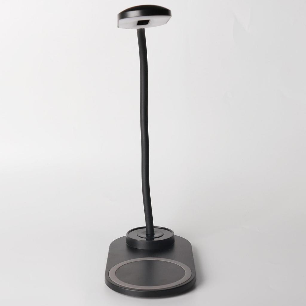 Wireless Charger Desk Lamp with Night Light and 15W Fast Charging - Eye Protection, USB Powered, Portable Gift.