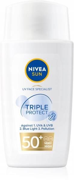 Nivea Sun Uv Face Specialist Krem Do Twarzy 50+ Triple Protection 40Ml