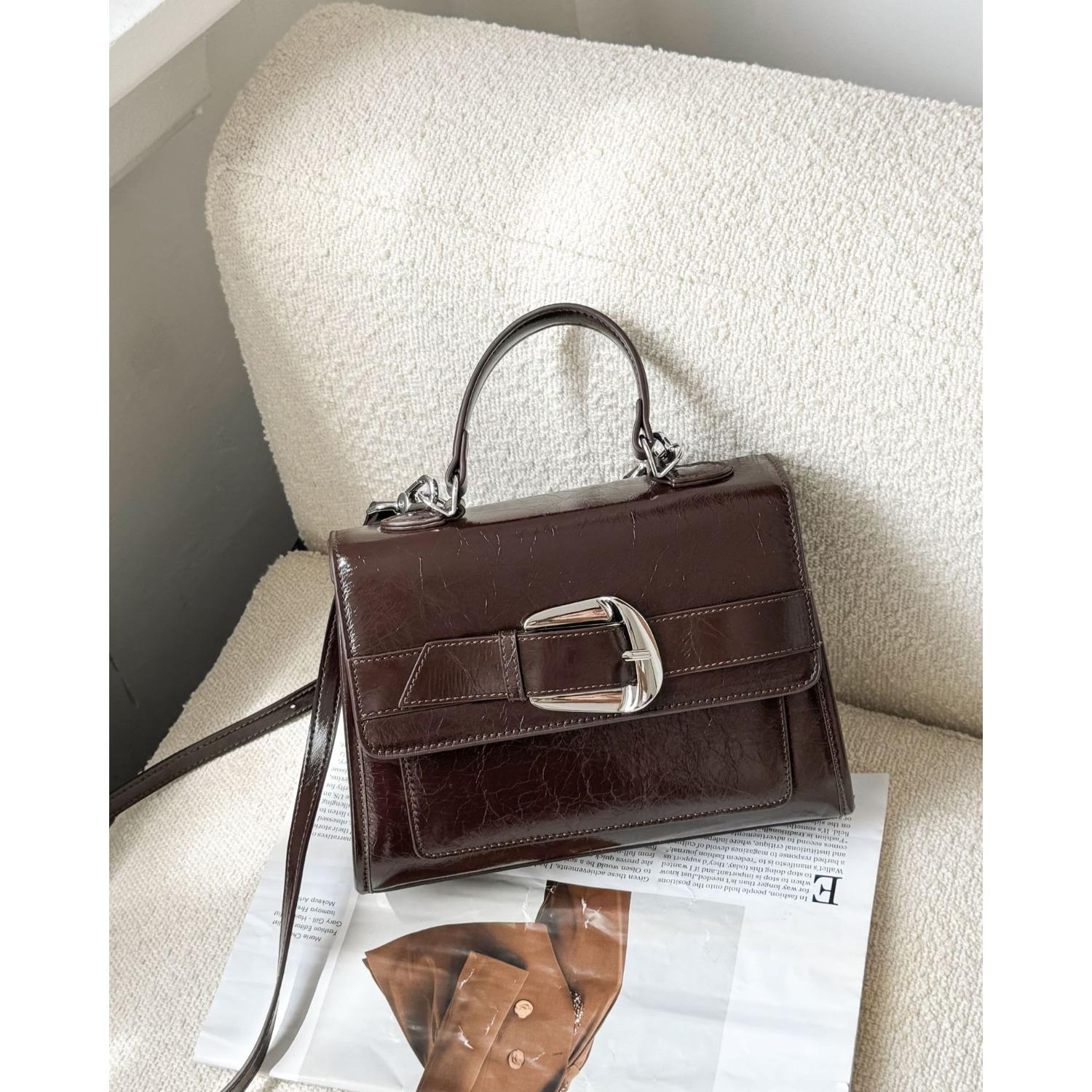 

Сумка через плечо из коровьей кожи, женская, большая вместимость, сумка-мессенджер, сумка для мам, модная, простая сумка для покупок темно-коричневого