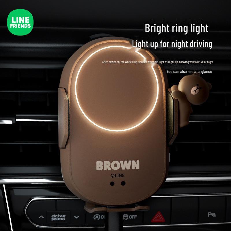 LF Magnetic Wireless Car Charger and Phone Holder with Air Vent Mount