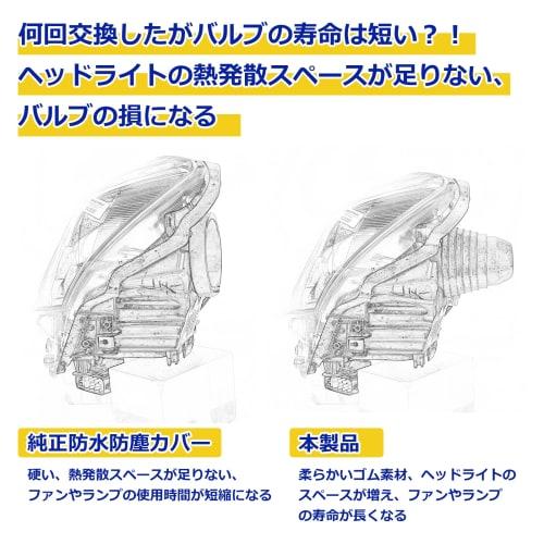 Car Headlight Rubber Cover, Light Cover, Car Dust Cover, Waterproof and Dustproof Rubber Cover, Compatible with 60MM~100MM, Waterproof Cap, Set of 2