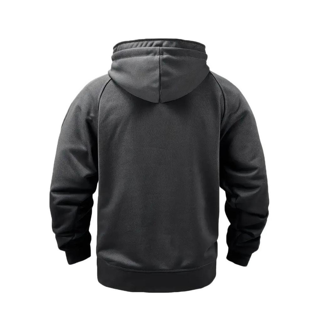 Herren Kapuzenpullover mit fester Farbe für Frühling und Herbst, Sport- und Arbeitskleidung für Jugendliche, Trendige Marken-Kapuzenjacke