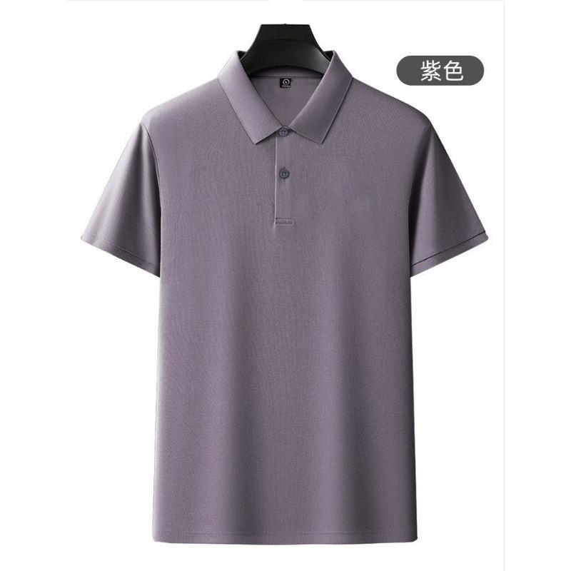 Summer Mens 100 Percent Combed Cotton Polo Shirt Short Sleeve Solid Top