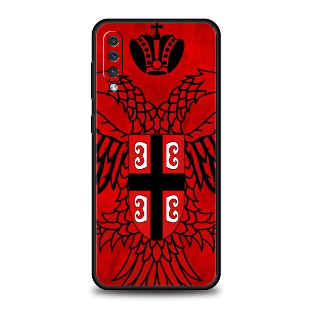 Serbia Flag Phone Case For Samsung Galaxy A12 A14 A32 A50 A70 A20E A20S A10 A10S A22 A30 A40 A34 A54 A42 A52 5G A02S A04s Cover