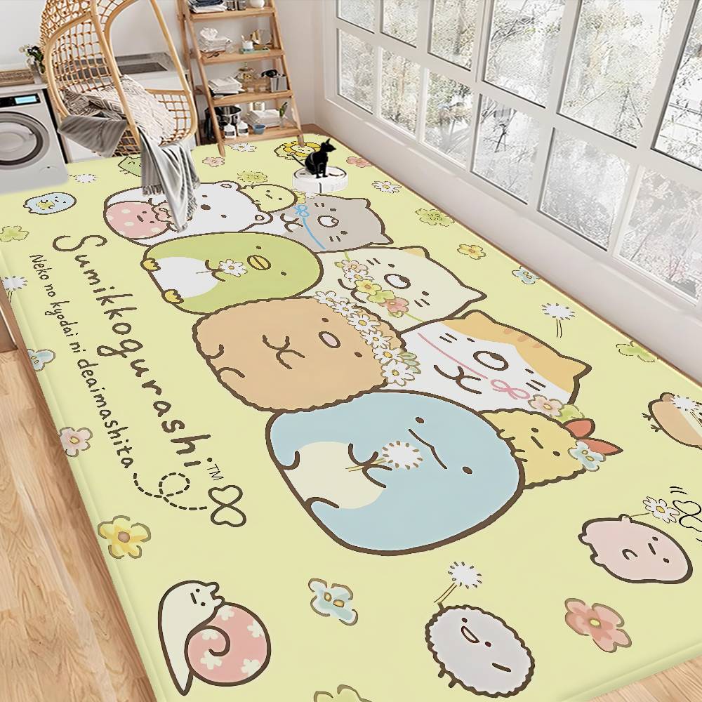 Cartoon Pink Sumikko Gurashi Door Mat Nordic Style Bedroom Living Room Doormat Home Balcony Anti-Slip Alfombra