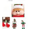 Long Leg Elf Girl Doll | Christmas Decorations Fairy Ornament with Pointy Hat | Kids Gift, Xmas Tree Shelf Decoration | Collectible Figure