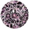 10/30/50pcs Black and Pink Aesthetic Magic Witch Cartoon Stickers Gothic Style Decals DIY Guitar Luggage Phone Kid Sticker Decor