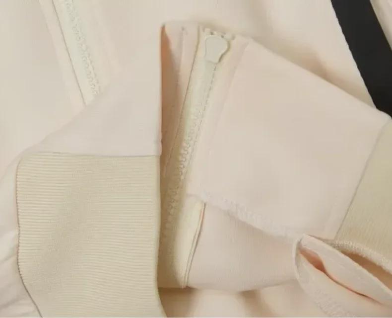 Giacca da donna slim fit retrò a righe con collo alla coreana - Cardigan corto stile college.