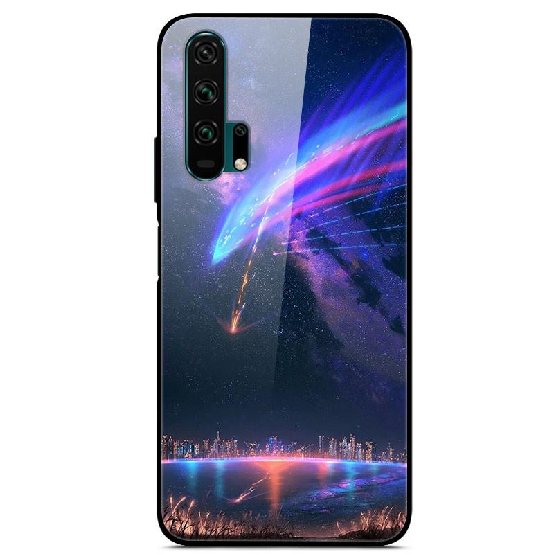 For Honor 20 Cases 20S 20Pro V20 Tempered Glass Hard Back Cover For Huawei Honor 20 Phone Cases Honor20 Pro Cover Honor20S V 20