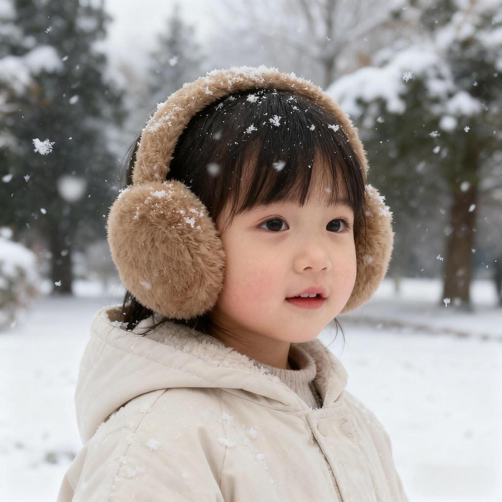Korean Cute Winter Plush Earmuffs for Kids