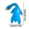 UV Color Change Duck Keychain Beijing Roast Duck Keyring Bag Pendant Funny Car Ornament Decoration Rear View Mirror Accessories
