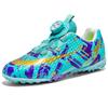 New Men'S And Women'S Rotating Buckle Football Shoes, Primary School Students' Outdoor Training Non-Slip Sports Shoes, Broken Nail Football Shoes