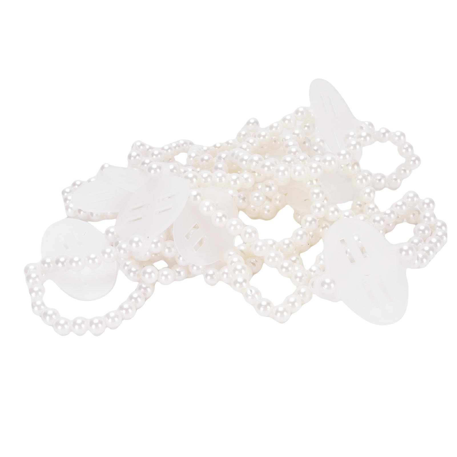 

10 Pcs Pearl Wrist Corsage Bracelet Elegant Elastic Pearl Corsages Wristlet Band for Wedding Festival Prom