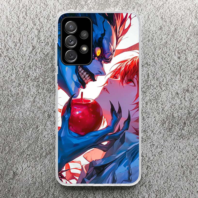 

N-Note D-Death Yagami Light Phone Case For Samsung Galaxy A52 A42 A32 A22 A12 A02S A51 A50 A71 A70 A41 A31 A21S A30S A20S A40 A3 Samsung A71 4G