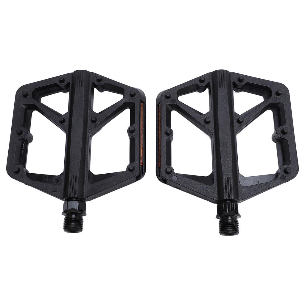Bike Pedals Nylon Anti Slip Pins Sealed Bearing Lightweight Flat Platform Bike Pedals for Mountain