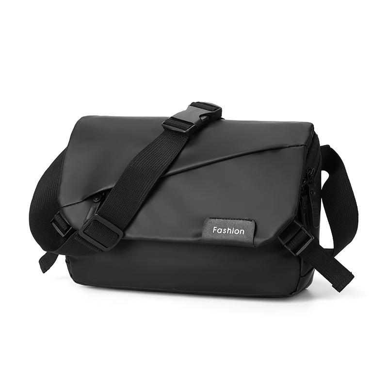 New Crossbody Shoulder Bag Men's Simple Breast Bag Large Capacity Commuter Casual Mailman Bag
