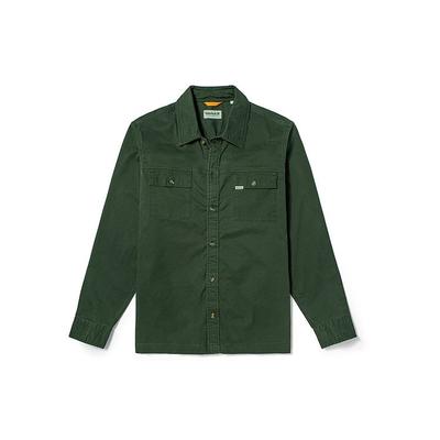 Koszula męska outdoorowa casualowa jednolita z długim rękawem koszule Luggage-Green A43Q2-U31