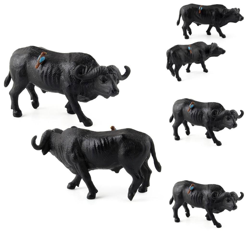 Wildlife Water Buffalo Figurine Plastic Animal Model For Childs Educational Toy And Decor