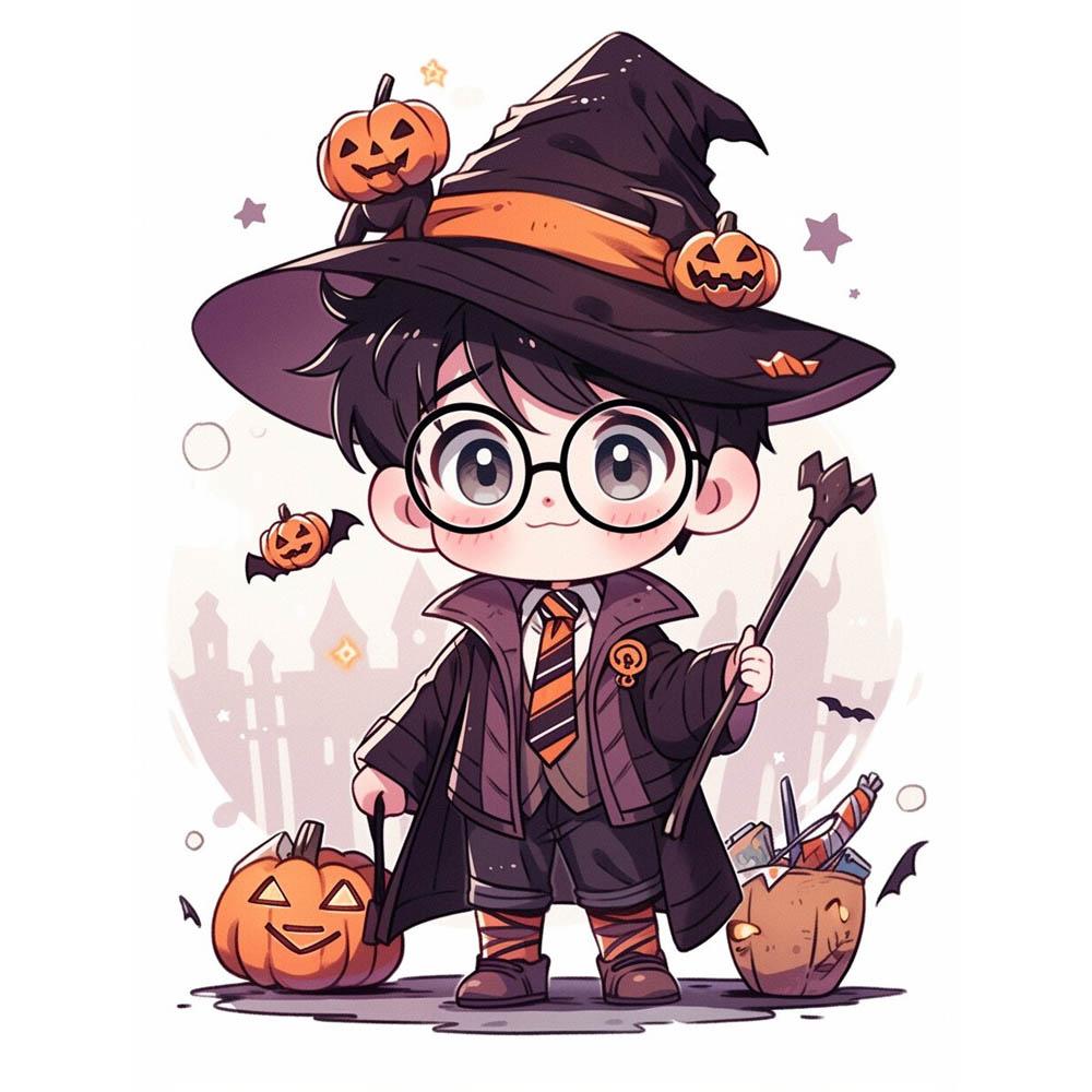Harry Potter Cartoon Cute Diamond Painting Cross Stitch Kit 5D DIY Art Pattern Pictures Mosaic Embroidery Home Decor Gift
