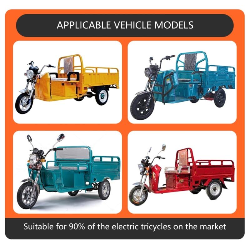 Easy Install Electric Tricycle Speedometer 48V 60V 72V Compatible LCD Panel with Battery Indicator & Odometer Function