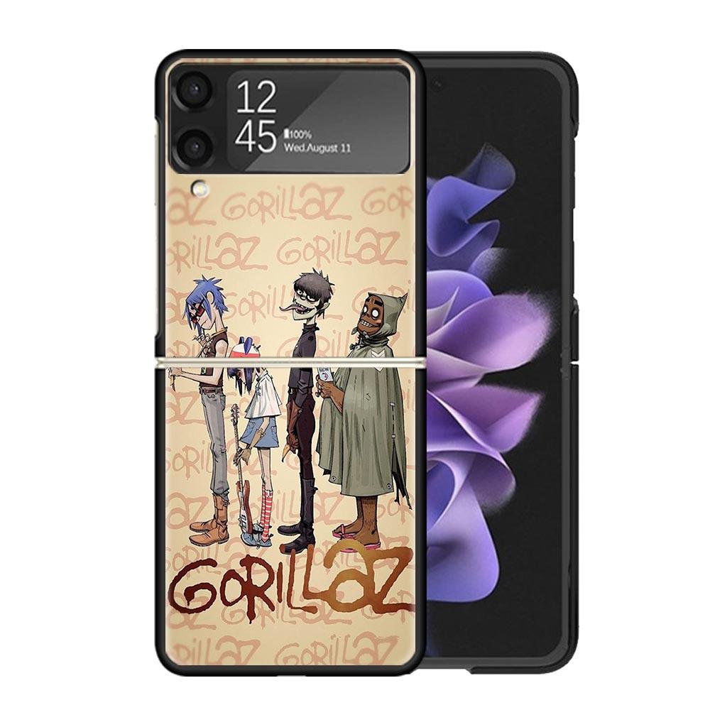 Gorillaz Anime Clear Phone Case For Samsung Z Flip 7 6 5 4 3 Galaxy ZFlip7 ZFlip6 ZFlip5 ZFlip4 ZFlip3 5G Print Cover Z Flip 5 4