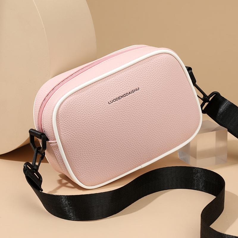 Borsa a tracolla casual da donna, piccola borsa a spalla in morbida pelle PU, mini borsa messenger alla moda per l'uso quotidiano, disponibile in più colori