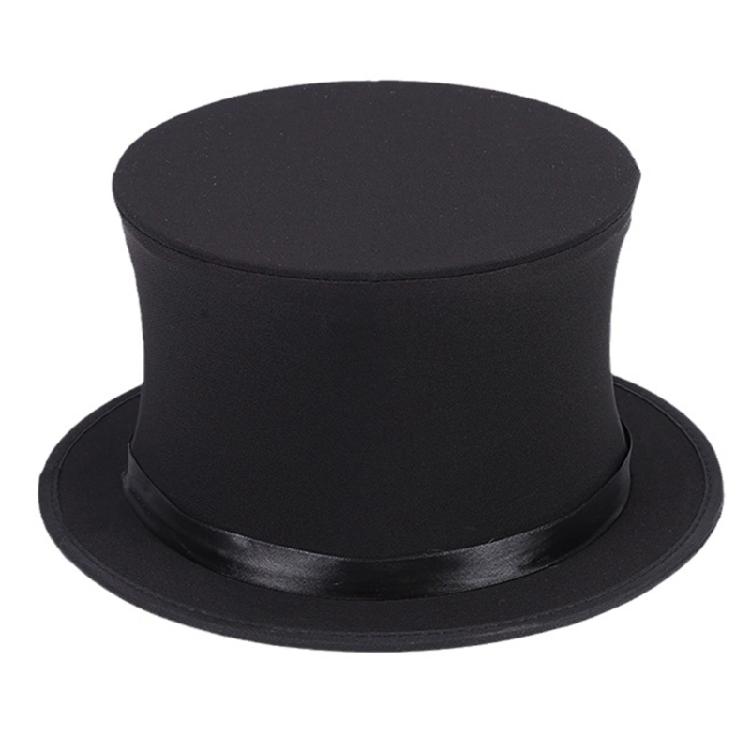 Cosplay Fedoras Cap Flat Top Hat Adult Unisex Magician Hat Masquerade Balls Cap